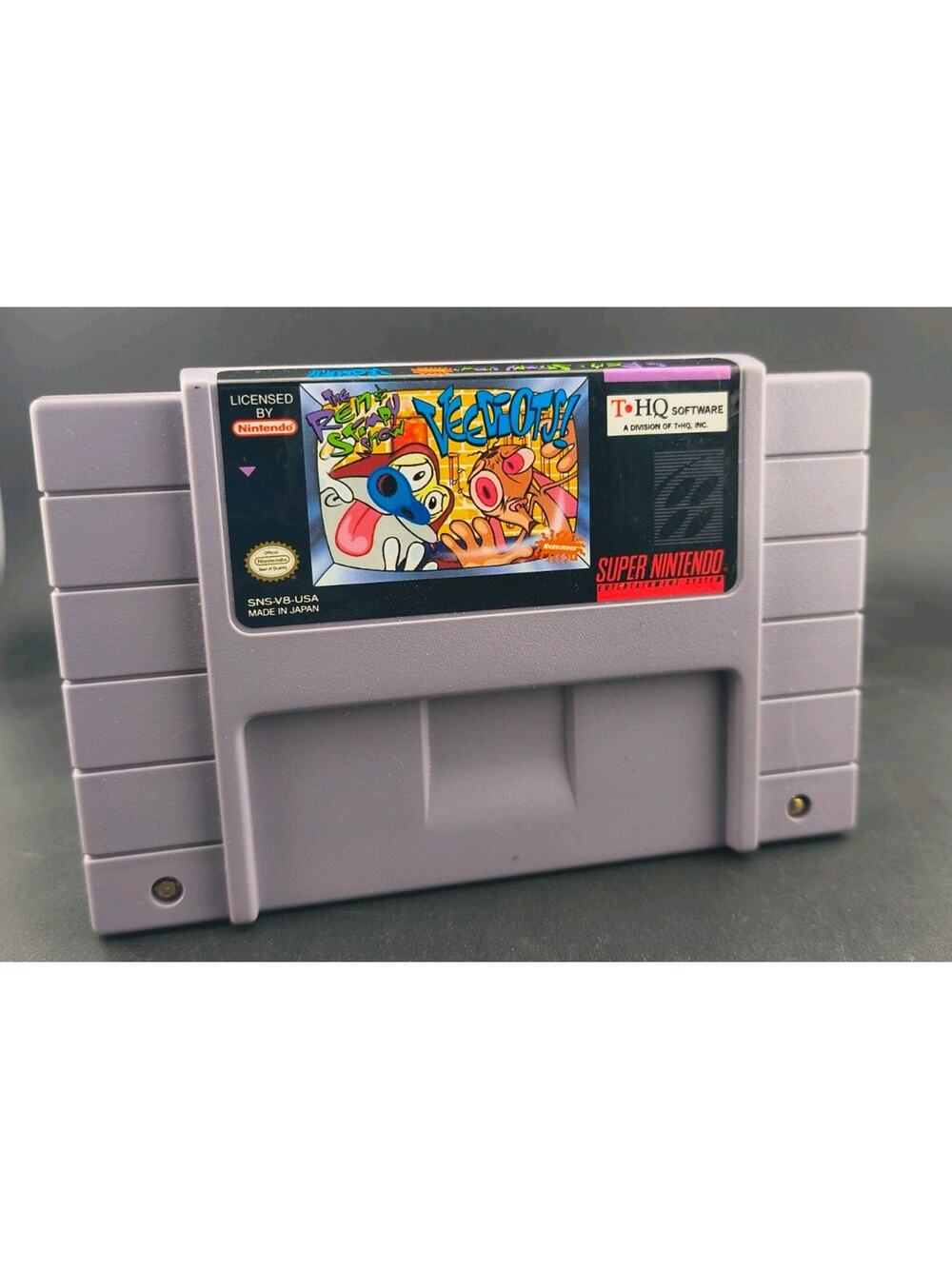 The Ren & Stimpy Show Veediots Super Nintendo SNES Authentic Tested Cart Only